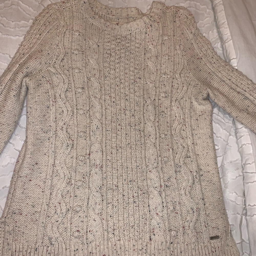 Funfetti Cable Knit Hollister Sweater